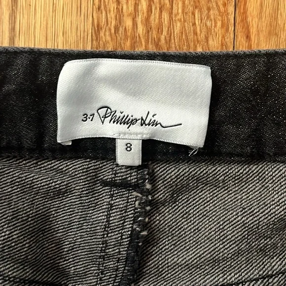 3.1 PHILLIP LIM High rise zip detail jean size 8